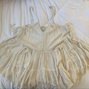 Sheer flowy tank top